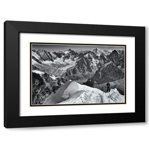 Arete Black Modern Wood Framed Art Print with Double Matting by Ian Nedelcu, Mihai