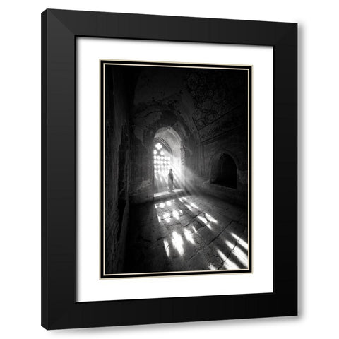 My Home Black Modern Wood Framed Art Print with Double Matting by Song, Gunarto
