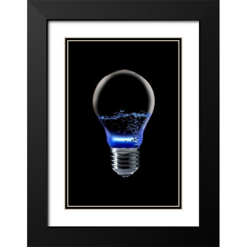 The 4 Elements Ii Black Modern Wood Framed Art Print with Double Matting by Eisele, Stefan