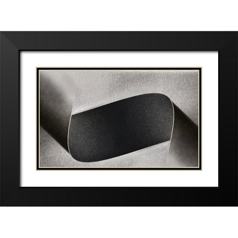 Twisted Black Modern Wood Framed Art Print with Double Matting by Kerber, Jutta