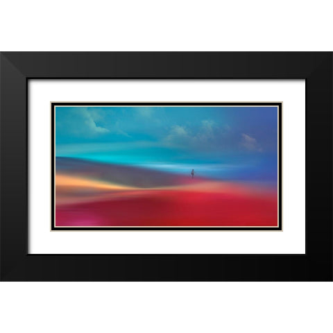 The Girl Black Modern Wood Framed Art Print with Double Matting by Westum, Heidi