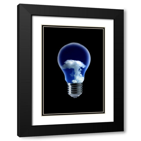 The 4 Elements Iii Black Modern Wood Framed Art Print with Double Matting by Eisele, Stefan