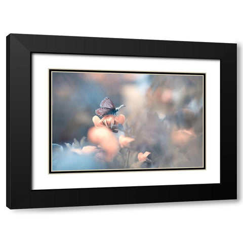 Parmi Les Dakinis Black Modern Wood Framed Art Print with Double Matting by Bravin, Fabien