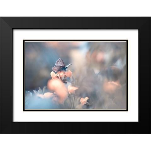 Parmi Les Dakinis Black Modern Wood Framed Art Print with Double Matting by Bravin, Fabien
