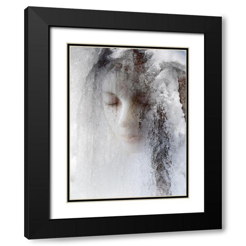 Ice Queen Black Modern Wood Framed Art Print with Double Matting by Hummel, Jeffrey