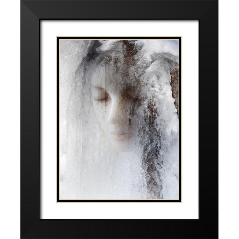 Ice Queen Black Modern Wood Framed Art Print with Double Matting by Hummel, Jeffrey