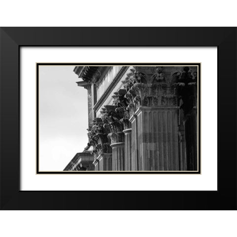 Architectural Detail, Blenheim Palace Black Modern Wood Framed Art Print with Double Matting by Blue, Cyril