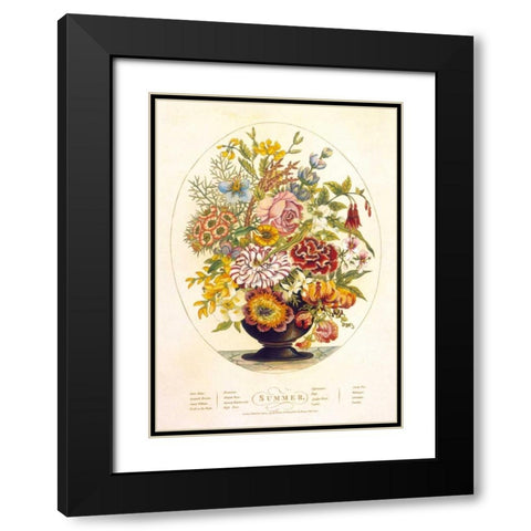 Summer Black Modern Wood Framed Art Print with Double Matting by OBrien, Charles