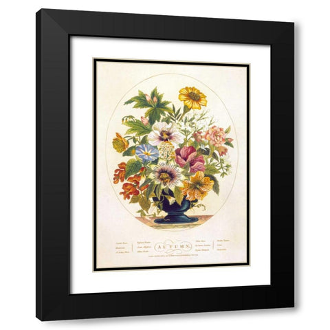 Autumn Black Modern Wood Framed Art Print with Double Matting by OBrien, Charles