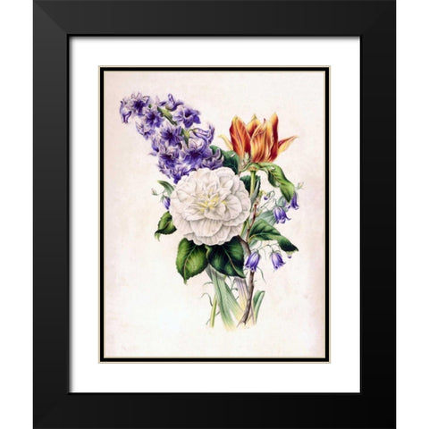 Hyacinth Black Modern Wood Framed Art Print with Double Matting by Andrews, James