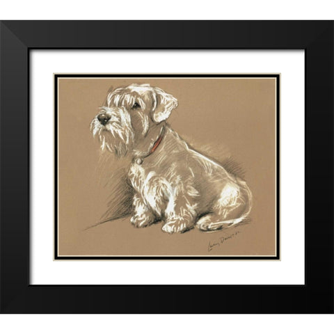 Terrier, Bundle Black Modern Wood Framed Art Print with Double Matting by Dawson, Lucy