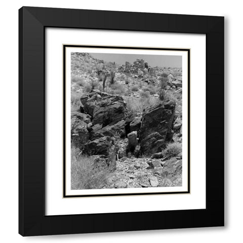 Twentynine Palms, San Bernadino, c1910 Black Modern Wood Framed Art Print with Double Matting by Anonymous
