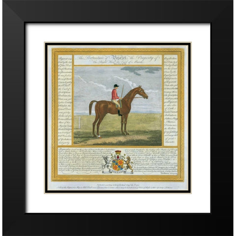 Portrait and Pedigree, Bajazet Black Modern Wood Framed Art Print with Double Matting by Spencer, Thomas