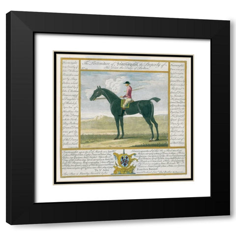 Portrait and Pedigree, Fearnought Black Modern Wood Framed Art Print with Double Matting by Spencer, Thomas