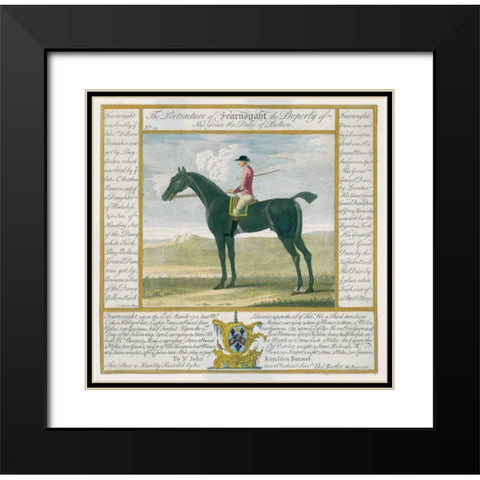 Portrait and Pedigree, Fearnought Black Modern Wood Framed Art Print with Double Matting by Spencer, Thomas