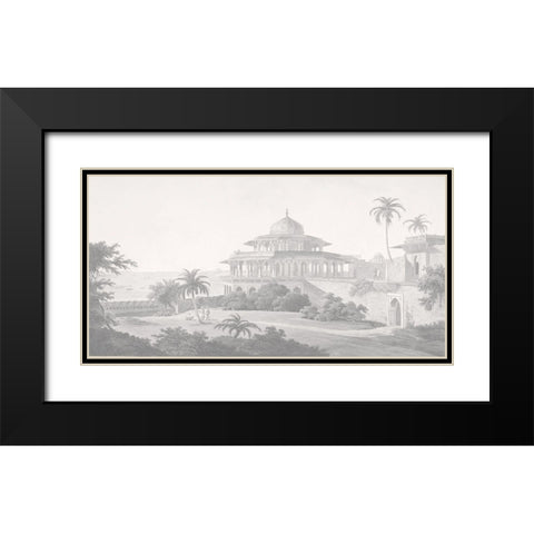 The Chalees Satoon, Sepia Black Modern Wood Framed Art Print with Double Matting by Daniells, Thomas and Wm