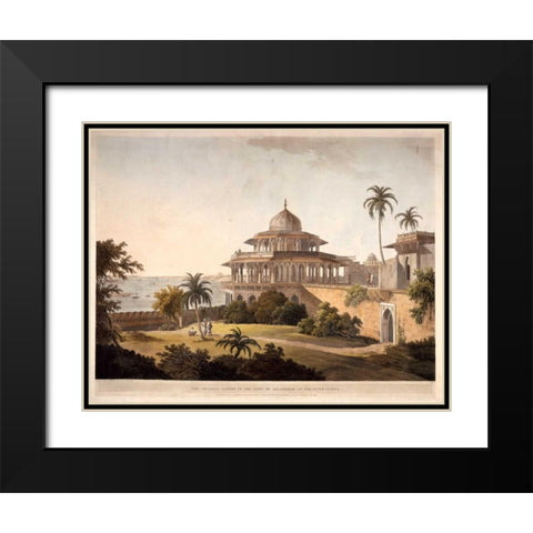 The Chalees Satoon Black Modern Wood Framed Art Print with Double Matting by Daniells,Thomas and Wm