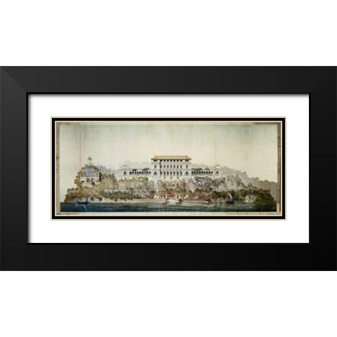 Vast Hostelry Black Modern Wood Framed Art Print with Double Matting by Postolle, Victor