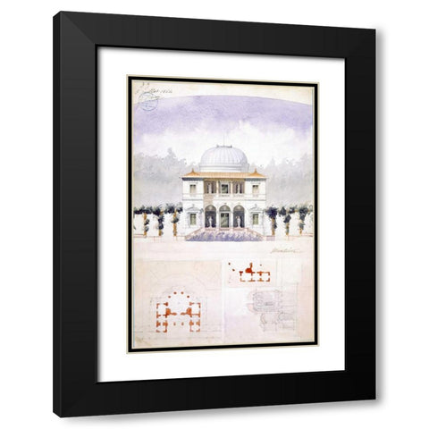 Art Conservatory Black Modern Wood Framed Art Print with Double Matting by Postolle, Victor