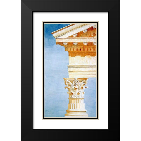 Study of Base, Capital and Entablature Black Modern Wood Framed Art Print with Double Matting by Postolle, Victor