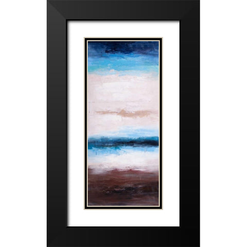 Shade of the Beach Black Modern Wood Framed Art Print with Double Matting by Atelier B Art Studio