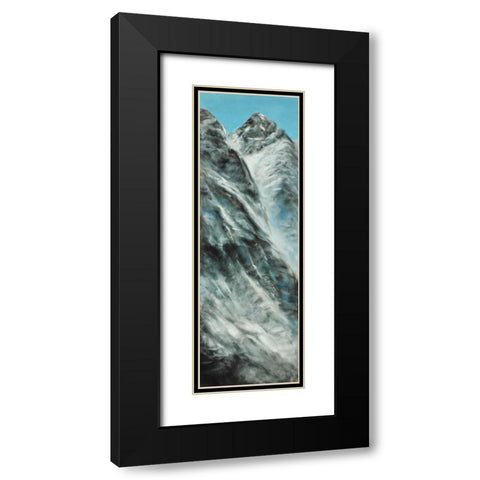 Mountains of Lhotse Wall on the Nepal Side Black Modern Wood Framed Art Print with Double Matting by Atelier B Art Studio