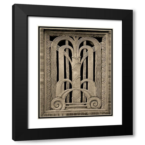 Architectural Detail No. 20 Black Modern Wood Framed Art Print with Double Matting by Fisch, Ellen