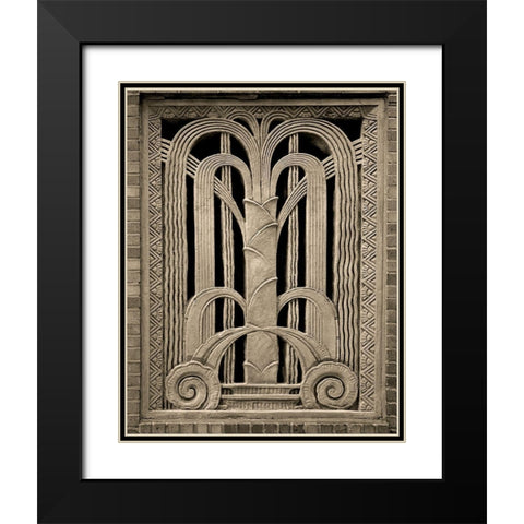 Architectural Detail No. 20 Black Modern Wood Framed Art Print with Double Matting by Fisch, Ellen