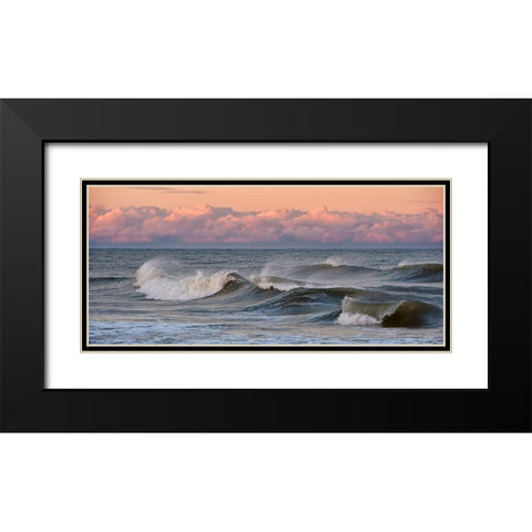 Winter Wonder Sea Black Modern Wood Framed Art Print with Double Matting by Turek, Eve