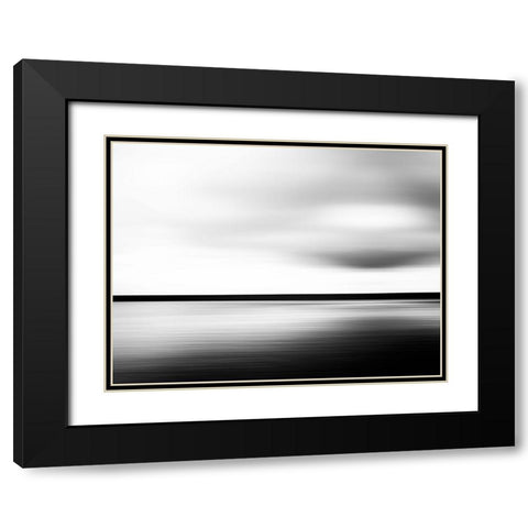 Minimal Landscape  Black Modern Wood Framed Art Print with Double Matting by Loginov, N.