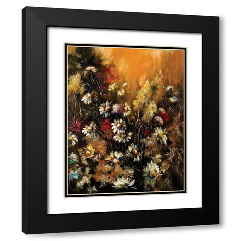 Classic Bouquet II Black Modern Wood Framed Art Print with Double Matting by Sipos, Judit