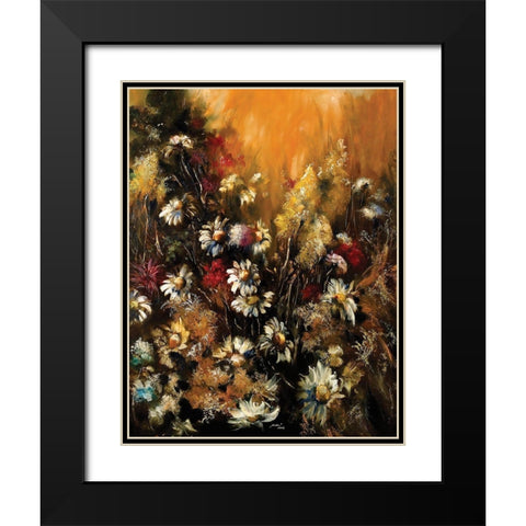 Classic Bouquet II Black Modern Wood Framed Art Print with Double Matting by Sipos, Judit