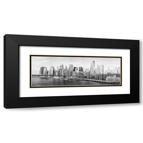 New York City, Downtown  Black Modern Wood Framed Art Print with Double Matting by Gagliardi, Giovanni