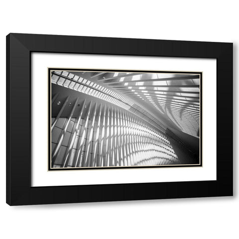 Oculus Ceiling II, World Trade Center, NYC Black Modern Wood Framed Art Print with Double Matting by Graciet, Stephane