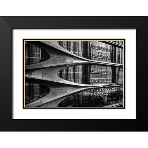 High Line Building,New York City Black Modern Wood Framed Art Print with Double Matting by Graciet, Stephane
