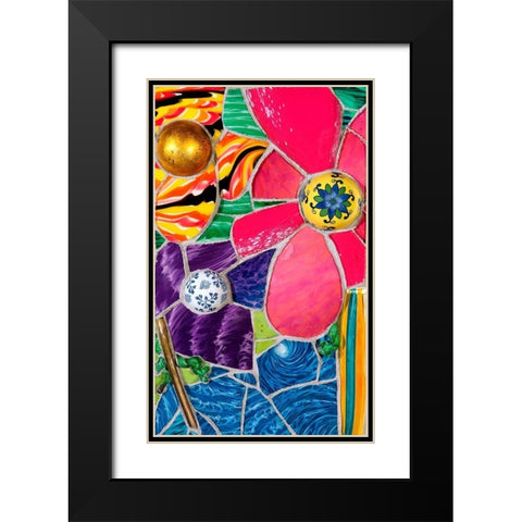 Floral study 2010 Black Modern Wood Framed Art Print with Double Matting by Mandell, Jonathan