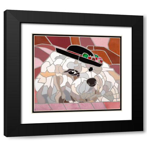 Mimi Diptych I Black Modern Wood Framed Art Print with Double Matting by Mandell, Jonathan