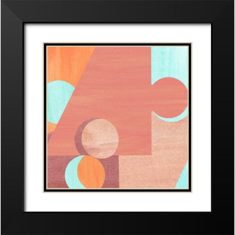 Soft Patterns II. Black Modern Wood Framed Art Print with Double Matting by Inuit