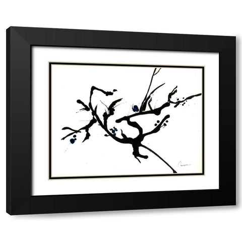 Branching Out II Black Modern Wood Framed Art Print with Double Matting by Carroccio, Lisa