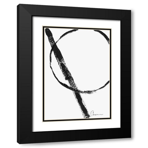 Eclipse Black Modern Wood Framed Art Print with Double Matting by Carroccio, Lisa
