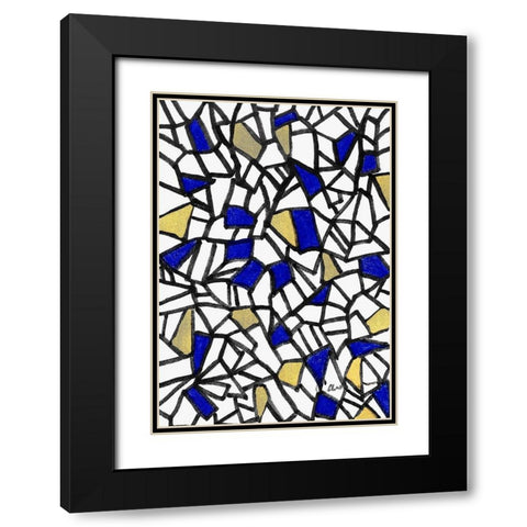Shalom Black Modern Wood Framed Art Print with Double Matting by Carroccio, Lisa