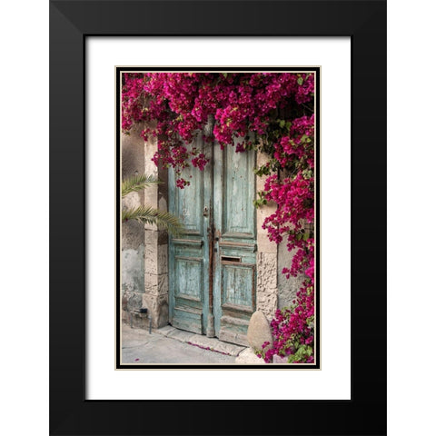 Beautiful Antique Doorway Black Modern Wood Framed Art Print with Double Matting by Dinosmichail