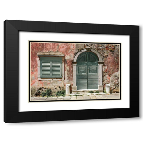 Antique Shutters and Door Black Modern Wood Framed Art Print with Double Matting by Orekhov, Andrey