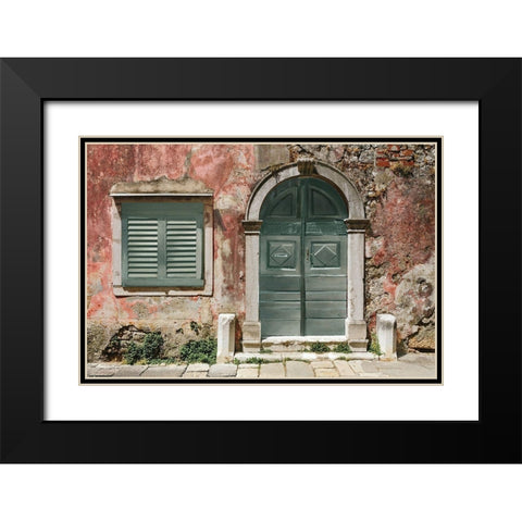 Antique Shutters and Door Black Modern Wood Framed Art Print with Double Matting by Orekhov, Andrey