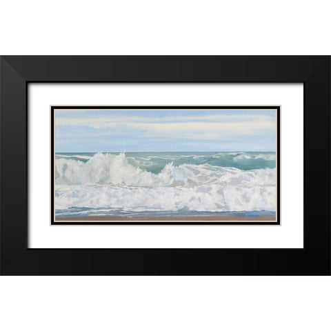 Wild Ocean Black Modern Wood Framed Art Print with Double Matting by Casey, Anderson