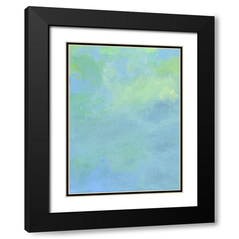 Sky Abstract II Black Modern Wood Framed Art Print with Double Matting by Carroccio, Lisa