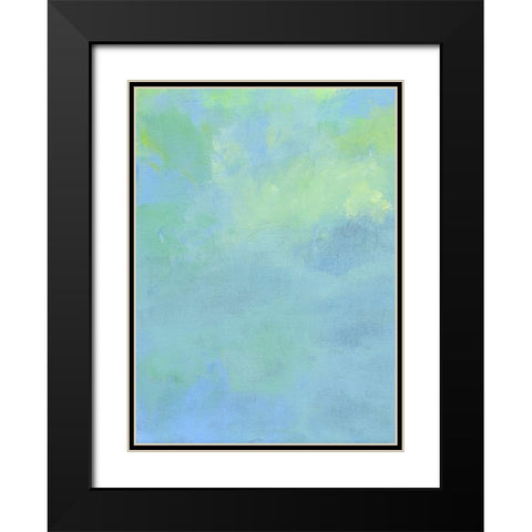 Sky Abstract II Black Modern Wood Framed Art Print with Double Matting by Carroccio, Lisa