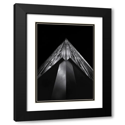 Soaring Building Black Modern Wood Framed Art Print with Double Matting by Carson, Brian