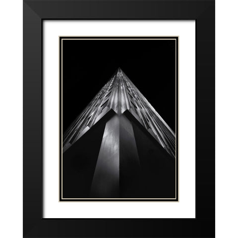 Soaring Building Black Modern Wood Framed Art Print with Double Matting by Carson, Brian