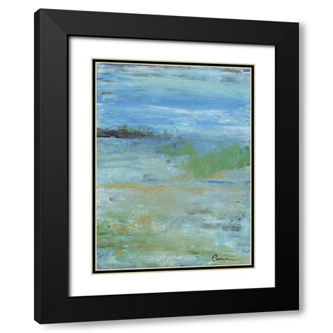 On the Shore Black Modern Wood Framed Art Print with Double Matting by Carroccio, Lisa